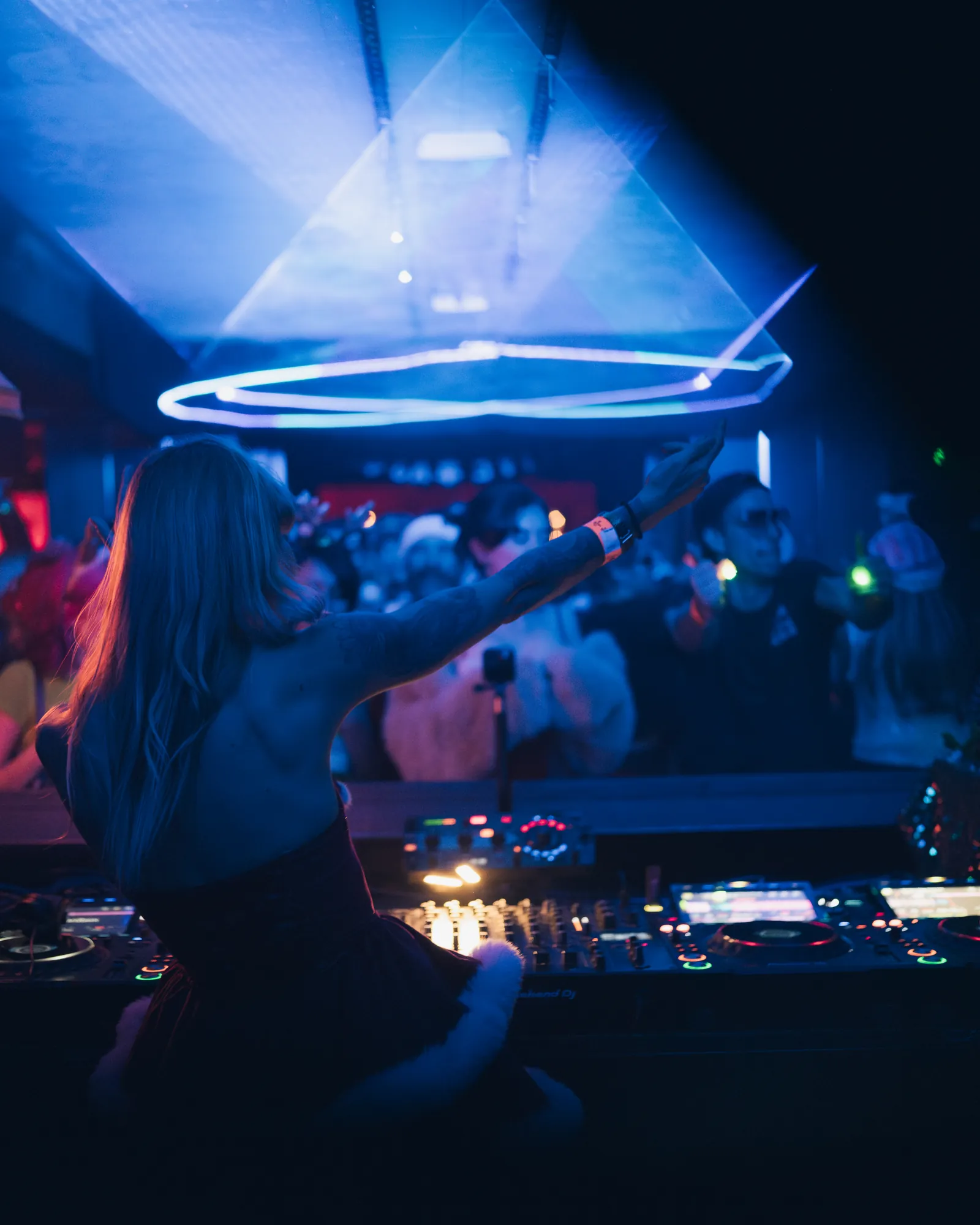 Hot Santa Rave event moment