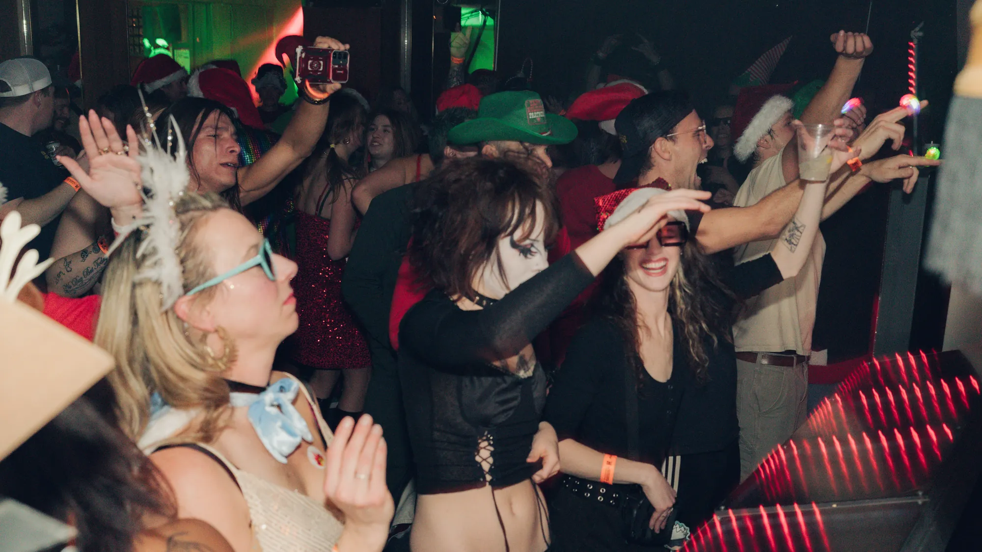 Hot Santa Rave event moment