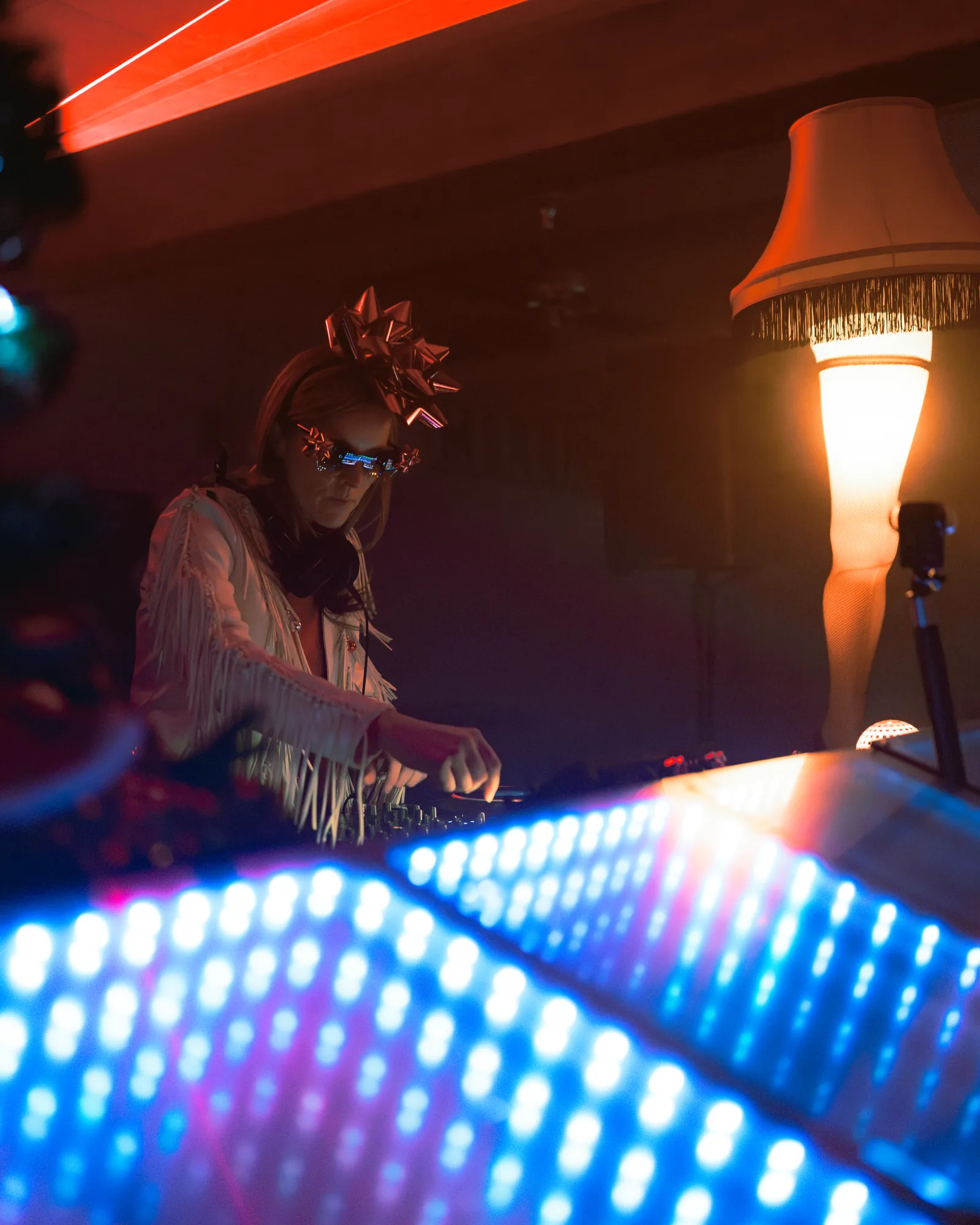 Hot Santa Rave event moment