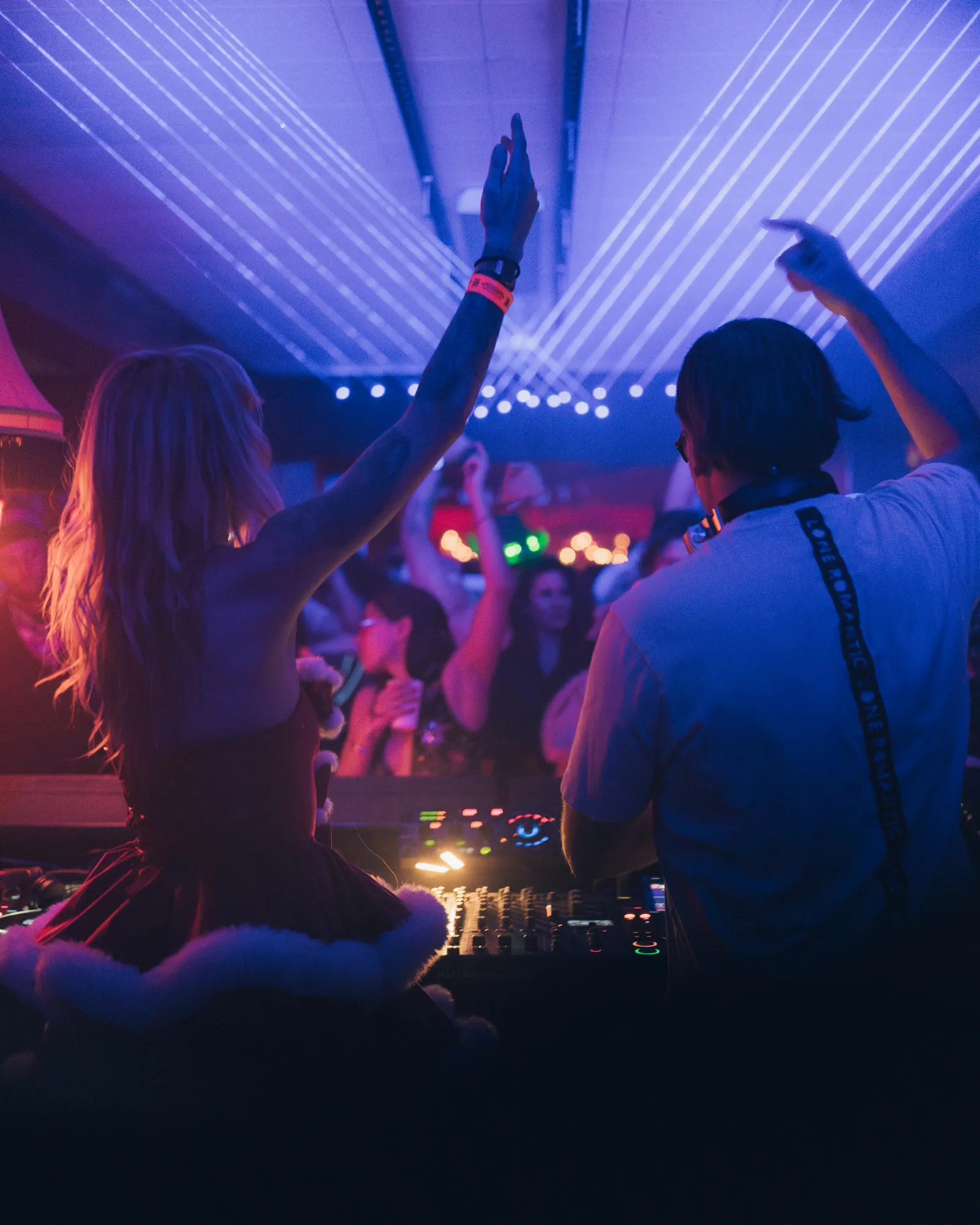 Hot Santa Rave event moment
